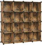 SONGMICS 16 Cube Storage Organizer，Plastic stackable cube shelf by SONGMICSbySONGMICSHOME