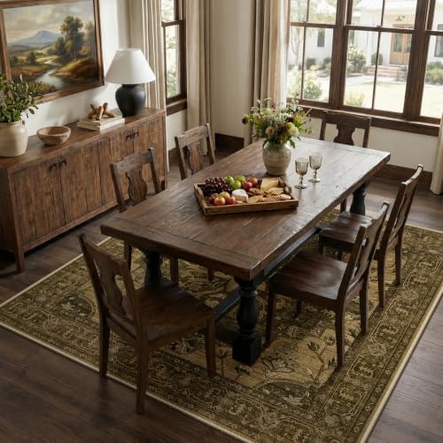 RELEANY Washable Area Rug, Square 8'x8' - Image 3