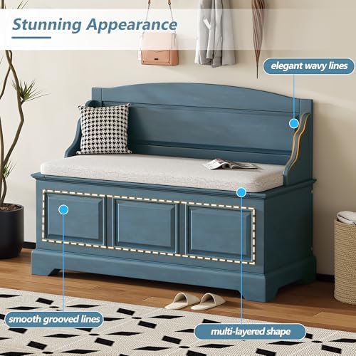 Knocbel Rustic Entry Storage Bench - Image 6