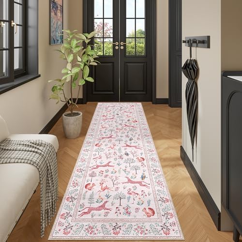 DUKINO 2x6 Runner Rug, Washable Animal Kitchen Rugs Non Slip - Image 6