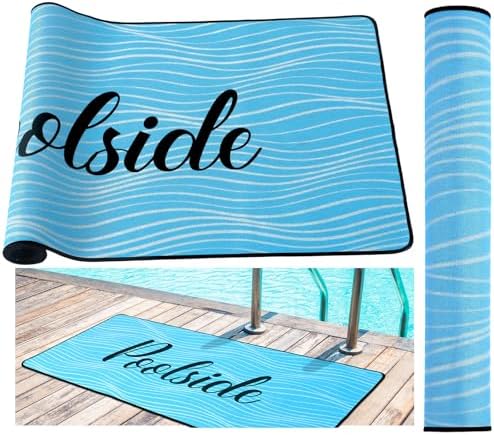 Tinideya Pool Deck Mats Non Slip Rubber by Tinideya
