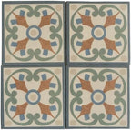 Mosaic Porcelain Tile Green Terracotta 6x6 Matte 19-Pack - Image 2