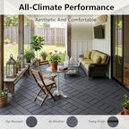 44 Interlocking Deck Tiles, 12x12 Plastic Patio Tiles - Image 7