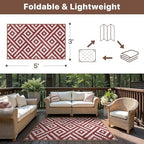 GENIMO Outdoor Rug 3'x5' Waterproof - Image 2