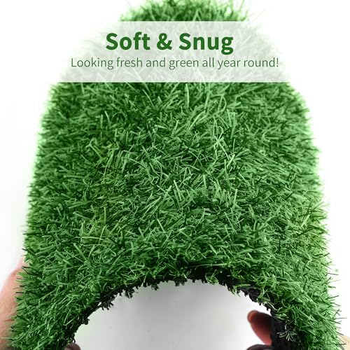 Aodaer 12 Pack Artificial Grass Mat 12 x 12 Inch Fake Grass Square Mat - Image 3