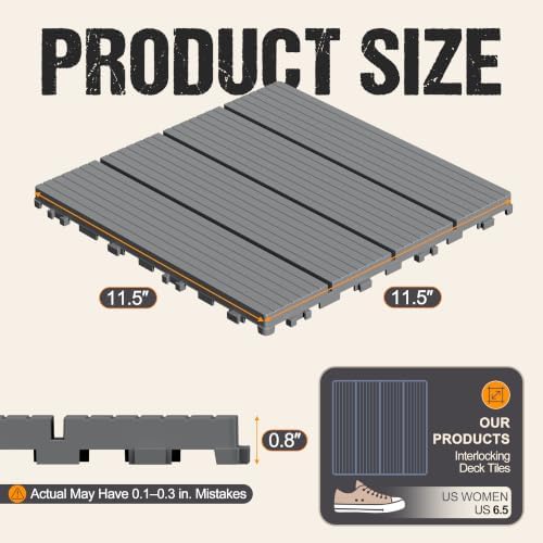 Flamaker Plastic Interlocking Deck Tiles - Image 3