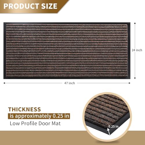 Yimobra Front Door Mat Outdoor Indoor 47x24, Waterproof Doormat - Image 2