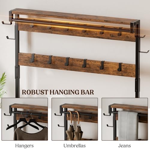 Lulive Coat Rack, 39.4” Hall Tree - Image 4