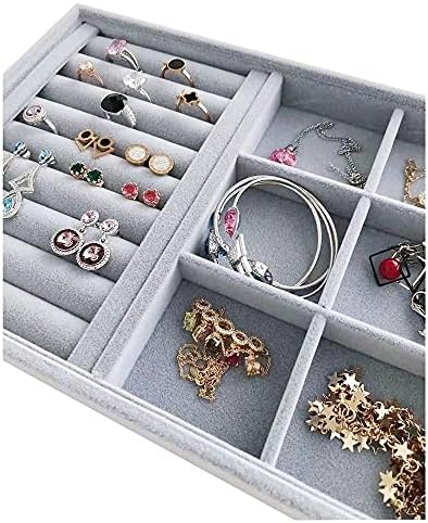Gray Velvet Stackable Organizer Premium Quality Stackable Tray - Image 3