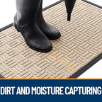 OLANLY Front Door Mat Outside Entrance 35x23, Heavy-Duty Rubber Doormat - Image 3