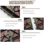 10pcs Interlocking Patio Deck Tiles，decking Boards Outdoor Waterproof，12"x12" - Image 4
