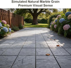 JJWOOD Stone-Look Interlocking Deck Tiles, Matte Rock Texture Outdoor Floor - Image 5