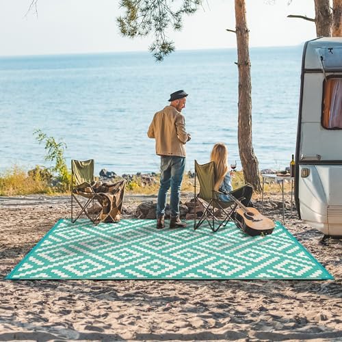 GENIMO Outdoor Rug, Waterproof Plastic Rugs - Image 3