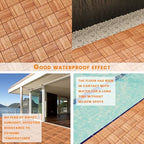 Solid Acacia Wood Interlocking Deck Tiles Snap Together Floor - Image 4