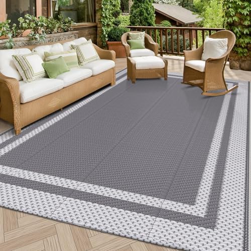 HappyTrends Outdoor Rug Portable Plastic Straw Camping Rugs by HappyTrends