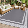 HappyTrends Outdoor Rug Portable Plastic Straw Camping Rugs by HappyTrends