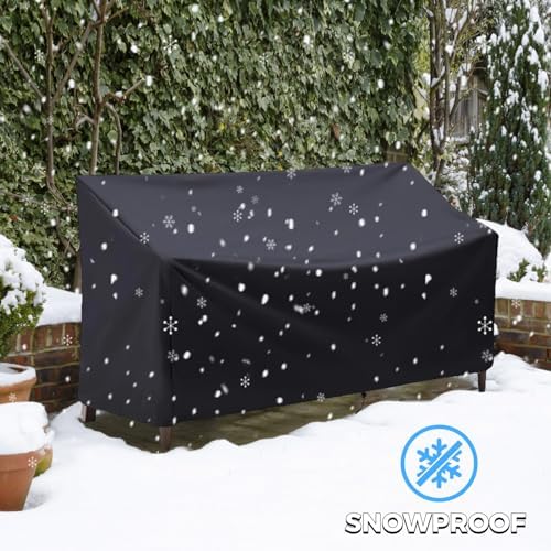 Outdoor Bench Cover, Heavy Duty 3 Seater Patio Bench Furniture Covers - Image 4