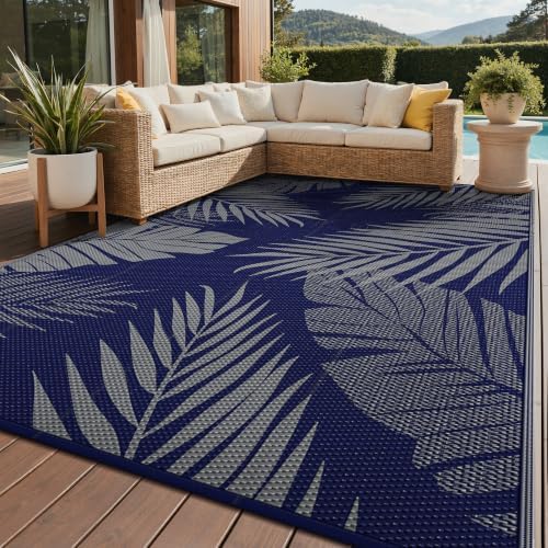 GENIMO Outdoor Rug, Waterproof Plastic Rugs by GENIMO