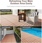 EchoDeck Interlocking Deck Tiles, 27 Pack Deck Tiles Interlocking Outdoor All - Image 5