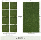 Artificial Grass Turf Tile 12"x12" Synthetic Turf Grass Self-Draining - Image 4