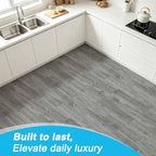 Art3d Click-Lock Wood SPC Floor Planks, 24 x 6 Inch, Ash Brown - Image 3