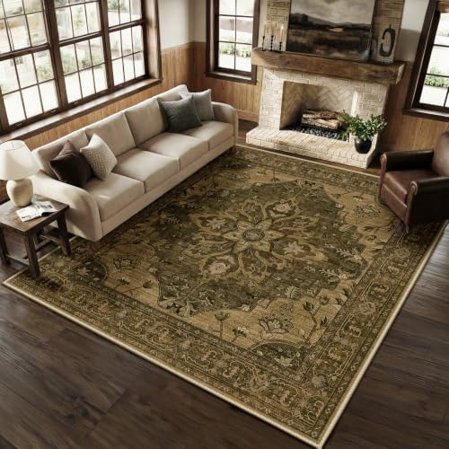 RELEANY Washable Area Rug, Square 8'x8' by RELEANY