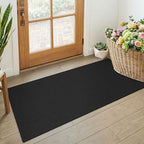 KOZYFLY Black 2x4 Entry Runner Rug, Small Washable Runners by KOZYFLY
