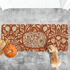 Artoid Mode Orange Flower Pumpkin Fall Doormat 24x59 Inch - Image 5