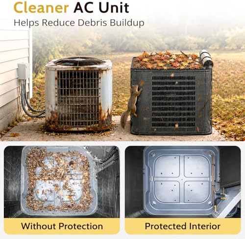COSFLY 2 in 1 AC Covers for Outside Units, Full Mesh 32”W x 32”D x 36”H - Image 5