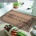 Indoor Outdoor Mat Front Door Welcome Mats Durable Funny There is No Reason - Image 6