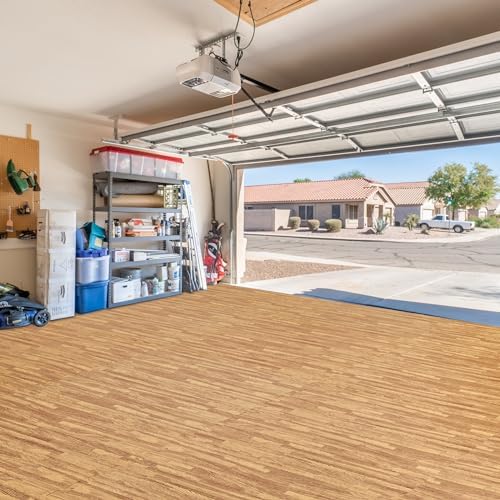 Sorbus Interlocking Wood Grain Foam Floor Tiles - Image 5