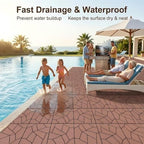 Interlocking Patio Plastic Deck Tiles - Image 6