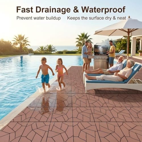 Interlocking Patio Plastic Deck Tiles - Image 6