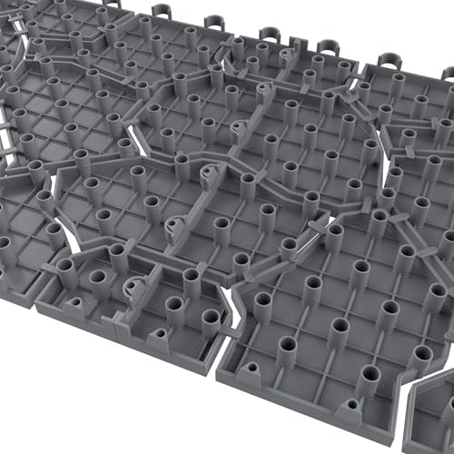 Pure Garden 12-Pack Polypropylene Interlocking Patio Deck Tiles - Image 7