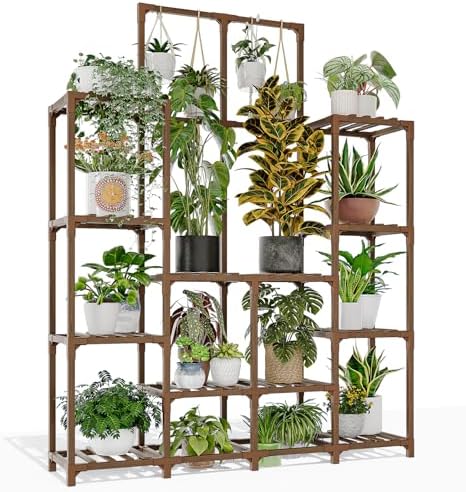 GENTINGBRO Plant Stand Indoor Outdoor 63" Tall Plant Shelf by Gentingbro