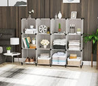 AWTATOS Closet Organizer, 12 Cube Storage Organizer, Translucent - Image 4