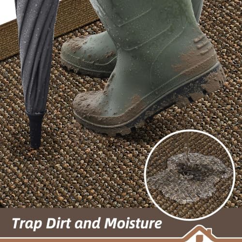 BEQHAUSE Indoor Door Mat 24" x 60", Dirt Trapper Door Mats - Image 3