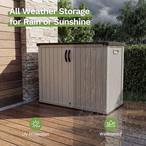 Patiowell 26 cu.ft Resin Outdoor Storage Cabinet - Image 3