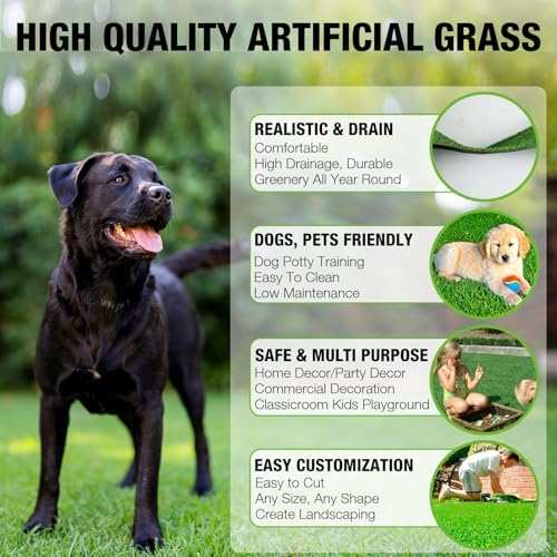XLX TURF 5FT x 8FT Artificial Grass Rug - Image 6