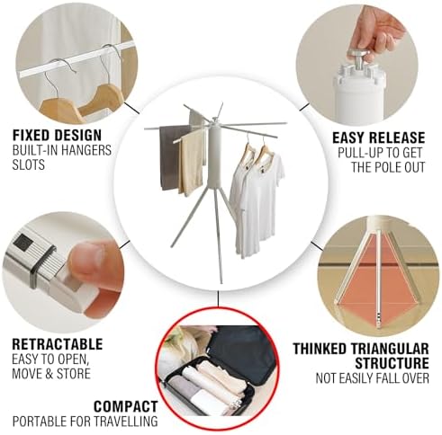 JOOM Clothes Drying Rack Portable Foldable - Image 4