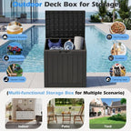 Outdoor Storage Box Waterproof, 35 Gallon Deck Box - Image 3