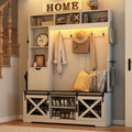 75''H 59''W Large LED Farmhouse Hall Tree by chartustriable