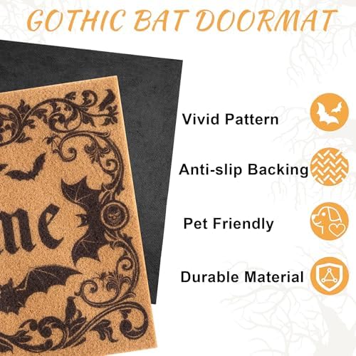 Halloween Front Door Mat with Unwelcome Design - Image 4