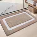 Color&Geometry Extra Soft Bathroom Rugs 36x24, Absorbent Microfiber Bath Rug by COLORG