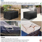 Outdoor Fire Pit Cover Rectangular Waterproof-43x31x25in - Image 6