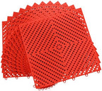 Jocoevol 12-Pcs Interlocking Tile, Indoor/Outdoor Drainage Interlocking Floor by JOCOEVOL