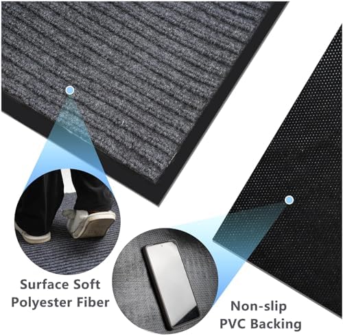 3'x10' Runner Rug Non Slip, Commercial Carpet Runner - Image 5