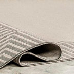 nuLOOM Asha Light Grey Bordered Indoor/Outdoor Area Rug - Image 5