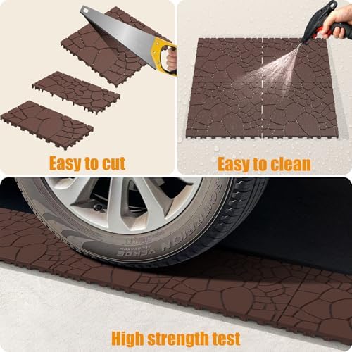 44 Pack Interlocking Deck Tiles, All-Weather Outdoor Deck Tiles - Image 3