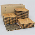 33 PCS 12×12 Inch Solid Acacia Wood Interlocking Deck Tiles, All-Weather by GarveeHome